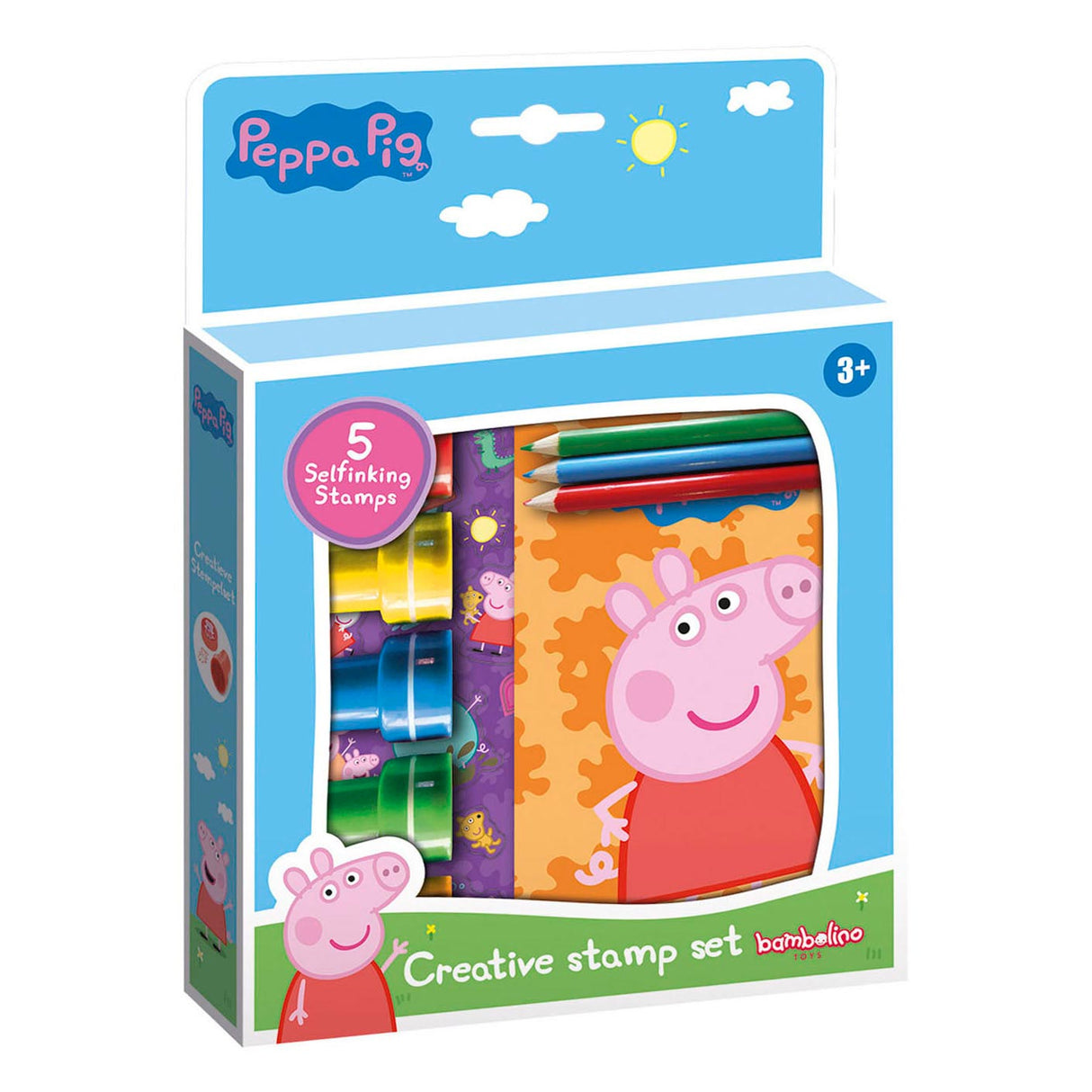 Conjunto de carimbos criativos de porco peppa