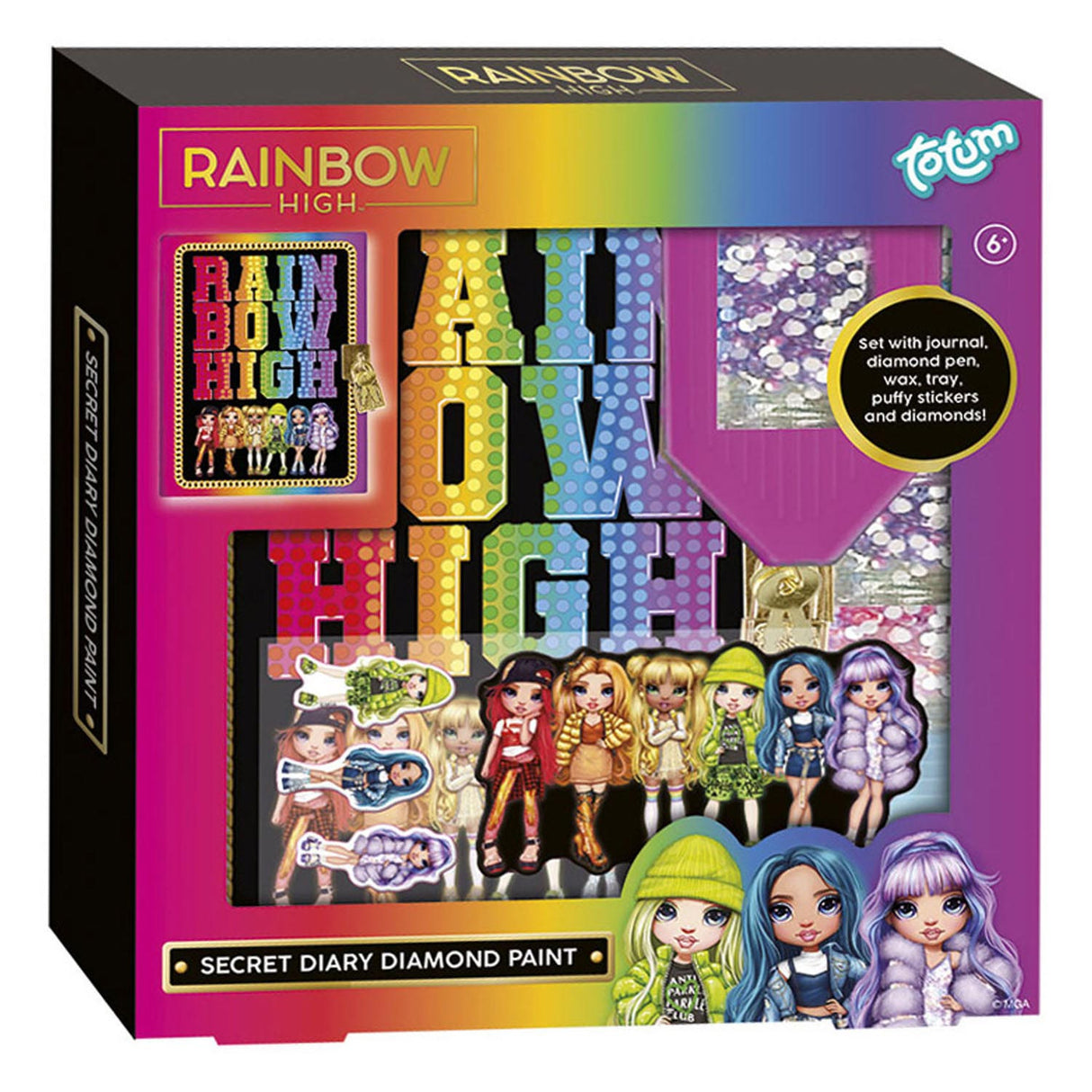 Totum Rainbow High - Secret Diary Diamond Maleri