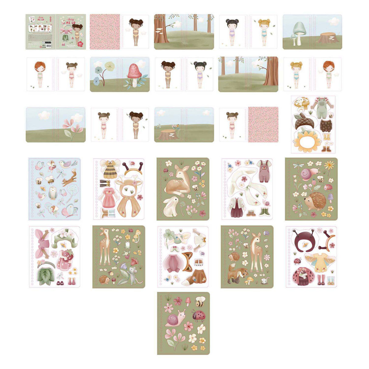 Little Dutch Dress Up Sticker Book Rosa Fairy Garden