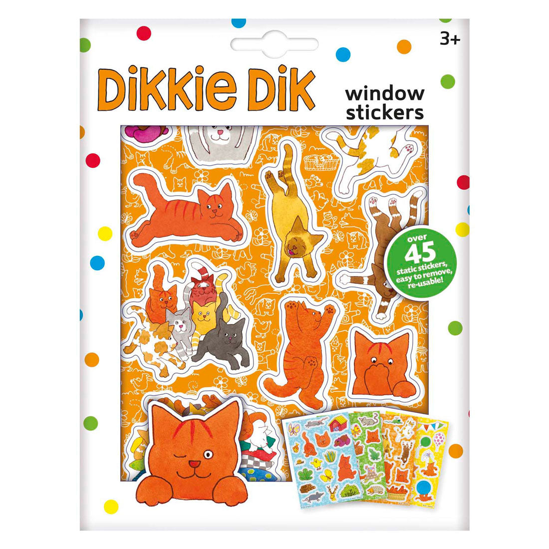 Bambolino játékok dikkie dik ablakmatricák, 45 db.