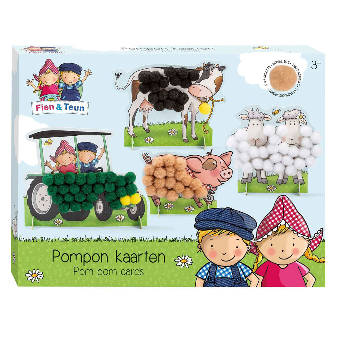 Fien ja Teun pompon kiinnitysaskartelusetti | 3 kpl