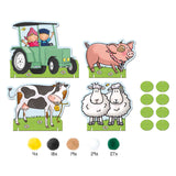 Bambolino toys fien and teun pompom glue craft set