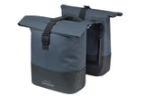 Basil tas cove dubbel blauw zwart | mik | 32l