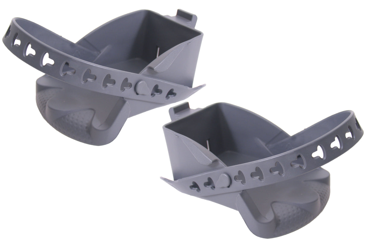 Polisport Footrest Set s popruhy Bilby Junior - tmavě šedá