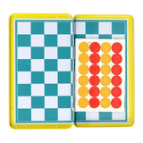 Intro magnetic travel game in tin chess checkers