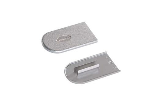 Lamello cabineo afdekkappen zilver (100st)