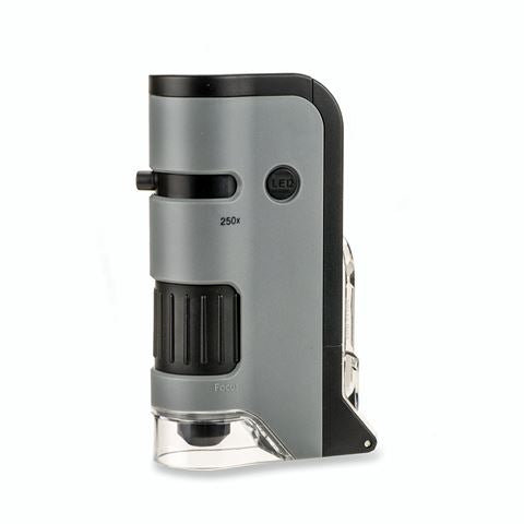 Carson handheld microscope MP-250 microflip 100-200x with smartphone adapter