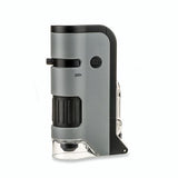 Carson handheld microscope MP-250 microflip 100-200x with smartphone adapter