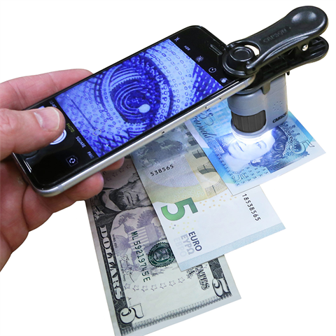 Carson pocket microscope mm-380 micromini 20x with smartphone adapter