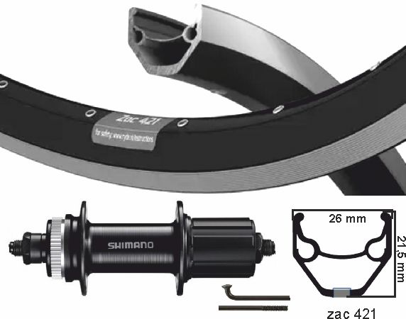 KGS bakhjul 27,5 tommer (584) Rim Black Cass 8-9V Centerlock strømbrudd