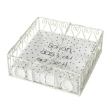 Boltze home servethouder metaal wit