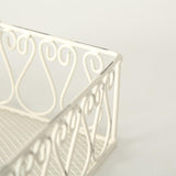 Boltze home servethouder metaal wit