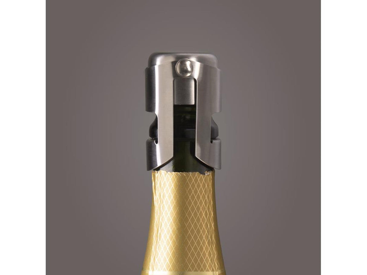 Vaku Vin Champagner Stopper Edelstahl