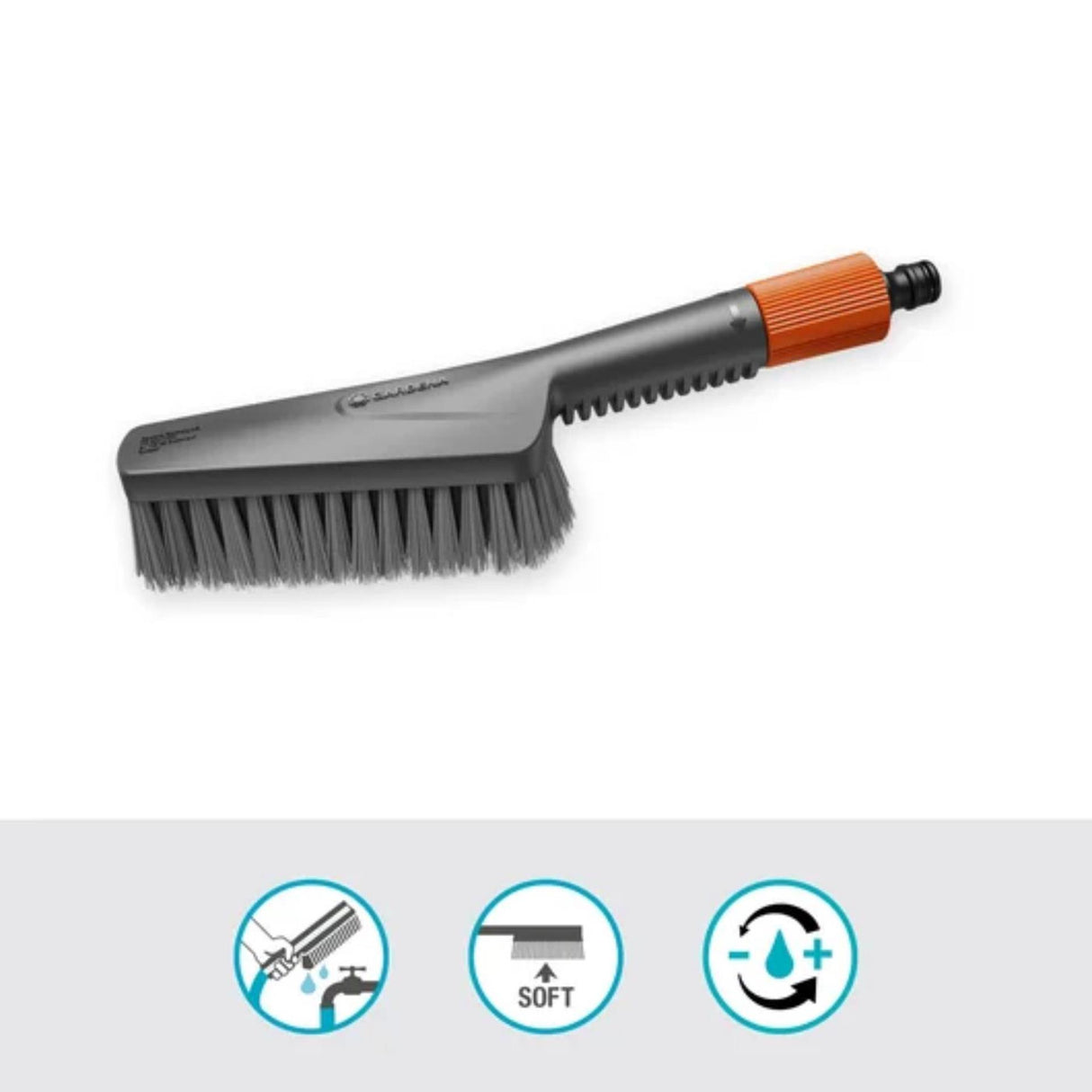 Gardena Clean System Handbrush s weich, mit Schlauchverbindung