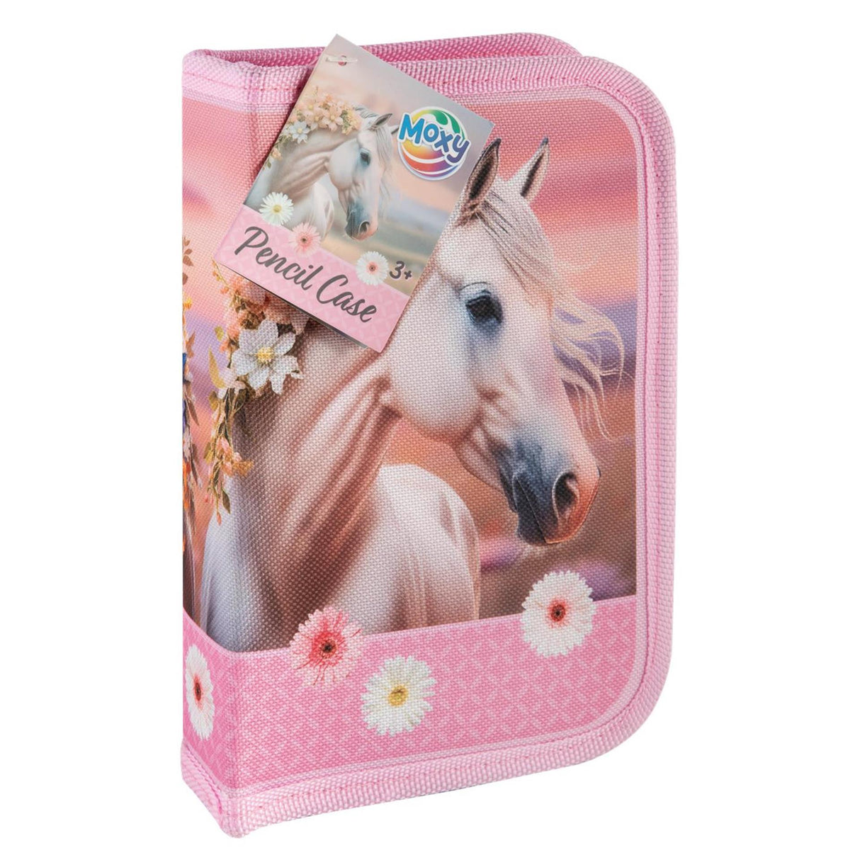 Creative craft group horse pencil case filled - 28pcs.