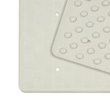 Mat de ducha de la casa holandesa goma blanca 54x54 dh