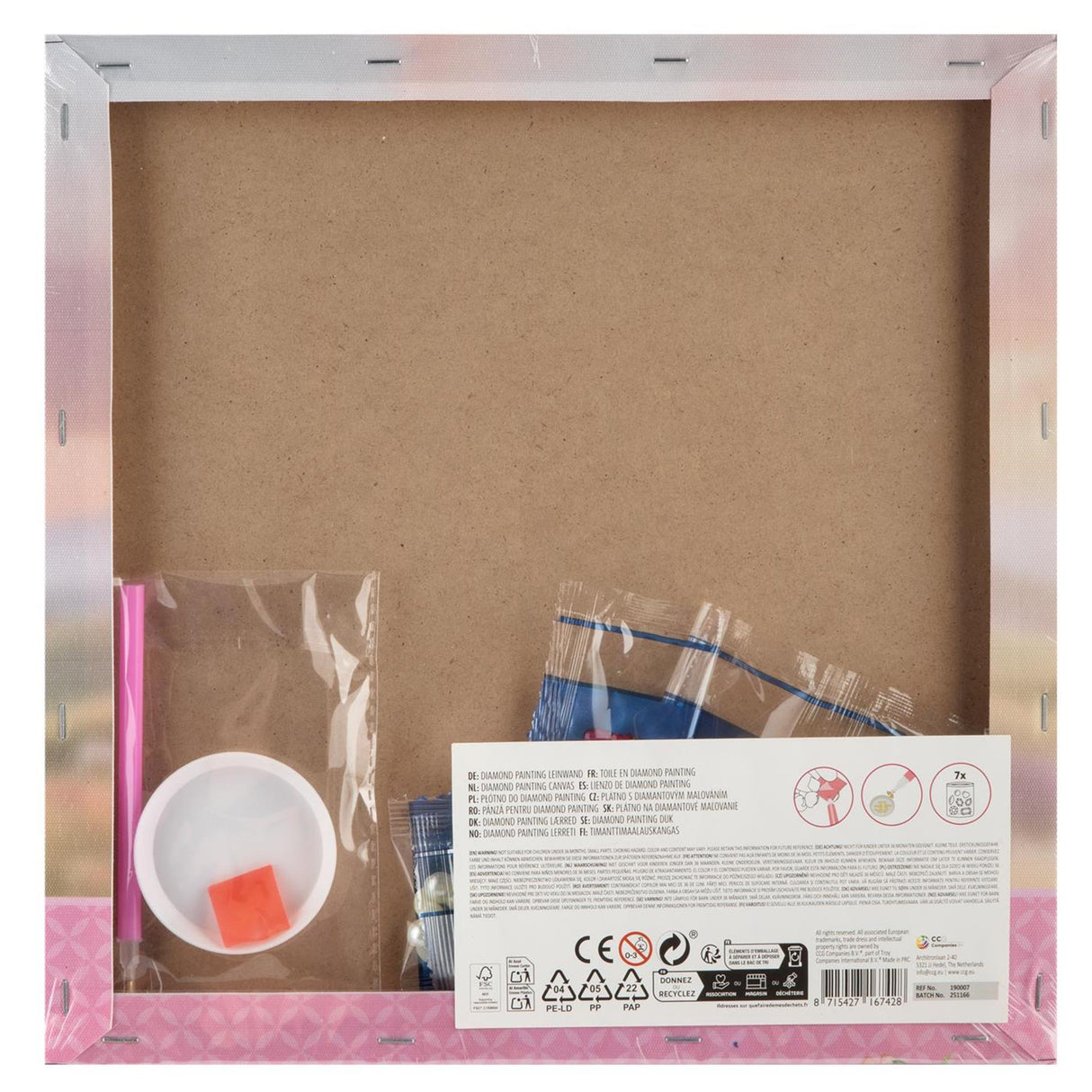 Creative craft group diamond painting on canvas horse collection 30x30 cm