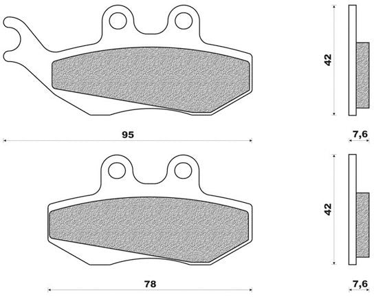 Newfren brake block set FD0281 Generic Trigger Toxic for