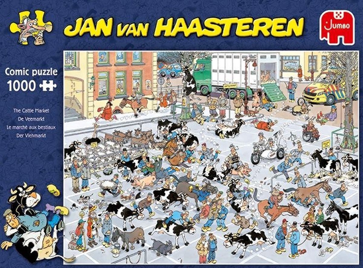 Jumbo puzzle Jan van Haasteren the cattle market 1000 pieces