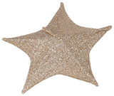 Christmas star 50 cm 30 LED fabric gold