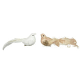 Vogel Foam Pearls - Glitter Feather on Clip 4 assorti 16.5 cm
