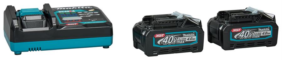 Makita accu startset xgt dc40ra 2xbl4040