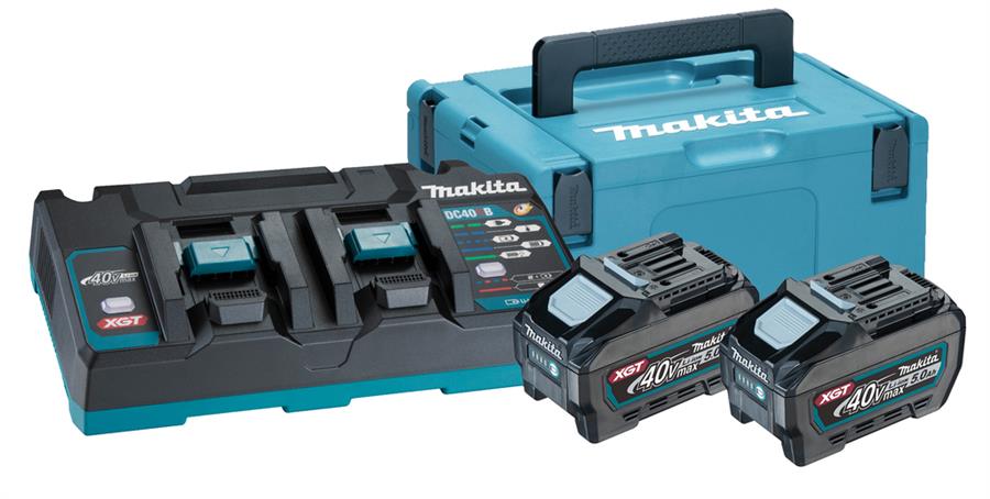 Makita accu startset xgt dc40rb 2xbl4050f