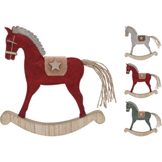 Horse felt on wooden standard