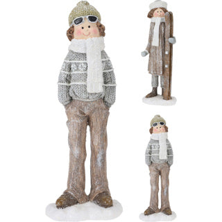 Winter children 12x11x42cm