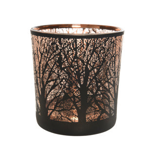 Tea light holder glass matt