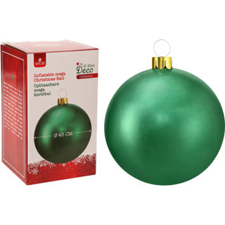 Christmas bauble inflatable slide 45cm green
