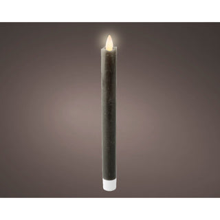 Led waving dinerkaars wax steady binnen grijs h.24.5cm d.2.1cm