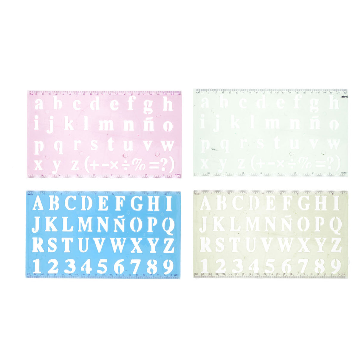 Alphabet template, 2dlg.