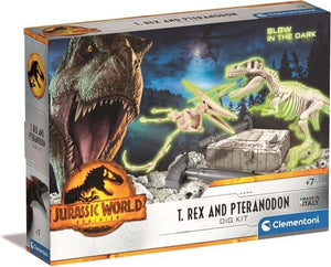 Clementoni Jurassic World T-Rex Pteranodon Digging Set