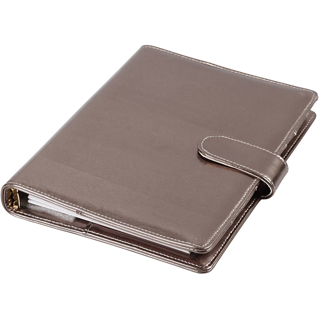 Creativ company planner bullet journal, size 19x23.5x4 cm, ring binder, dark metallic gray, 1 piece