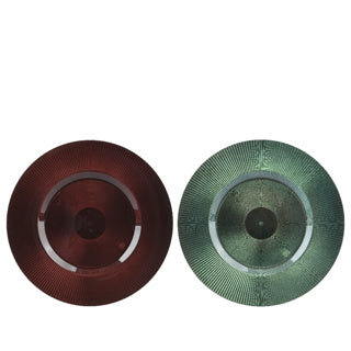 Kaemingk decobord pet 2col assdia33cm x h.1.5cm