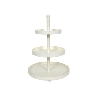 Etagere 3-tier metal white ø25x35cm fcb