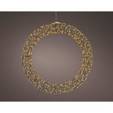 Kaemingk micro led krans metaal steady buitenl.7.5cm x w.58cm x h.58cm
