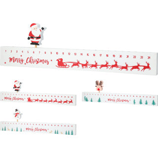 Advent calendar 40cm white 3ass | 6 pieces