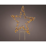 Kaemingk micro led stake light wicker steady buitenl.1 cm x w.48cm x h.54cm