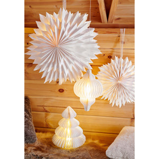 Micro LED tree paper steady indoor FSC mix 100% dia42cm x h.48cm