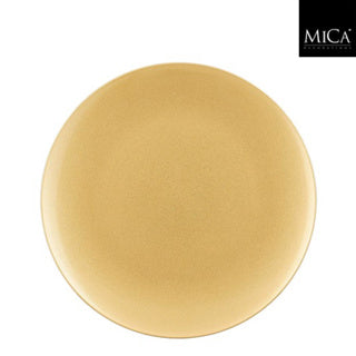 Edelman mila decoratie bord recycled plastic goud - h2x d33cm
