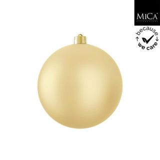 Edelman bal onbreekbaar goud mat - d20cm
