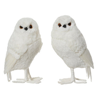 Kaemingk uil polyester 2assl.14cm x w.13cm x h.25cm