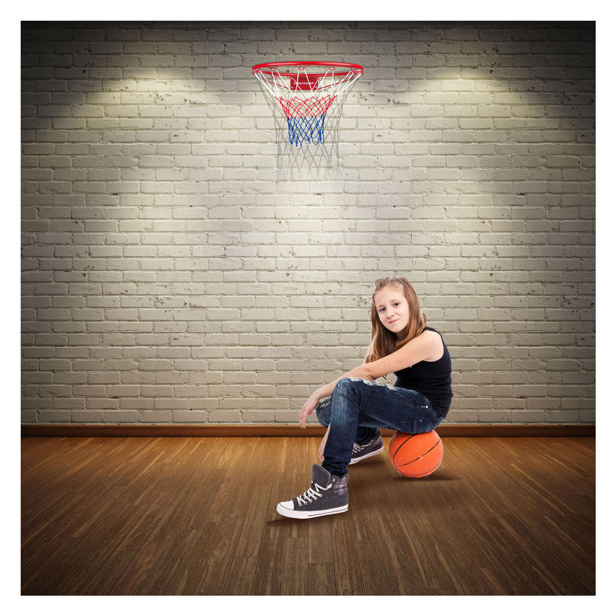 Dunlop basketbalový prsten se sítí