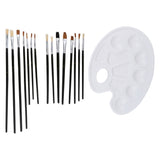 Pinceaux et palette, 16dlg.