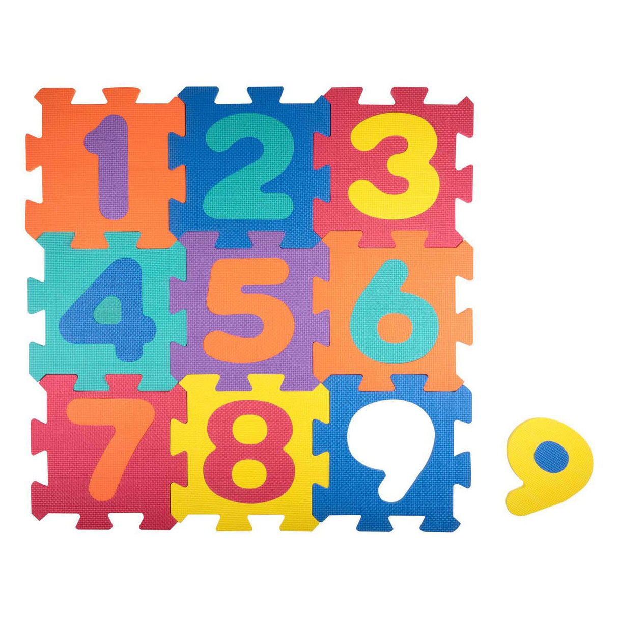 Speelmat foam numbers, 9st.