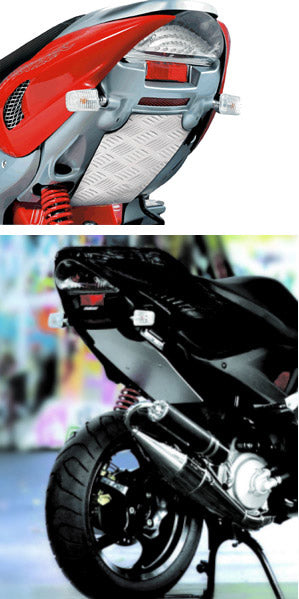 OPTICPARTS DF UnderseSeatCover OpticParts Aerox para BJ. 2014 Prata de alumínio
