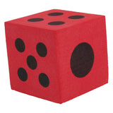 Gekleurde foam dobbelstenen - 4st.