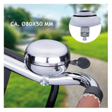 Dunlop fietsbel retro zilver
